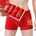 Ficha técnica e caractérísticas do produto Roupas íntimas Men Underwear Algodão roupa interior vermelho