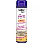 S.O.S Bomba de Vitaminas Salon Line Shampoo Matizador Cabelos Mistos a Oleosos 300ml - Salon Line Professional