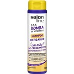 S.o.s Bomba de Vitaminas Salon Line Shampoo Matizador Cabelos Normais a Secos 300ml