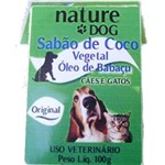 Sabão de Coco Vegetal com Óleo de Babaçu Nature Dog para Cães e Gatos - 100G