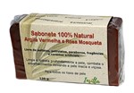 Sabonete 100% Natural de Argila Vermelha e Rosa Mosqueta 120g - Insitta