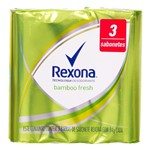 Sabonete Antibacterial Rexona Bambo Fresh 3Un 84G