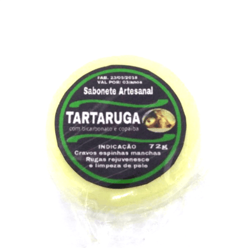 Ficha técnica e caractérísticas do produto Sabonete Artesanal Tartaruga - 72G