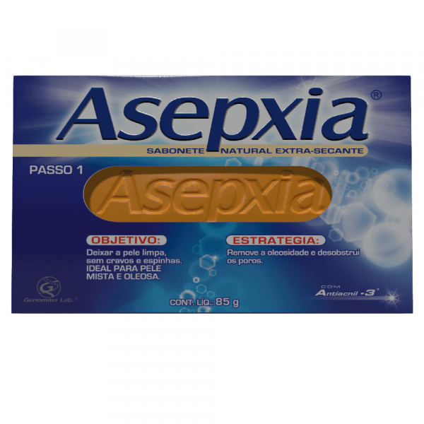 Ficha técnica e caractérísticas do produto Sabonete Asepxia Natural Extra Secante 85g - ASEPXIA