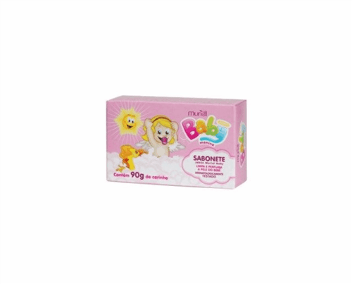Ficha técnica e caractérísticas do produto Sabonete Baby Rosa Barra 90G Muriel | Produto Novo (Higiene Pessoal, Novo)