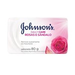 Ficha técnica e caractérísticas do produto Sabonete Barra Johnson's Daily Care Rosas e Sândalo 80g Incolor