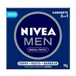 Ficha técnica e caractérísticas do produto Sabonete Barra Nivea Original Protect 3 em 1 Masculino 90g