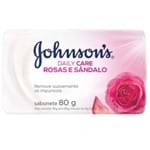 Ficha técnica e caractérísticas do produto Sabonete Daily Care Rosa e Sandola Johnsons 80g