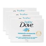 Ficha técnica e caractérísticas do produto Sabonete Dove Baby Hidratação Enriquecida Leve 4 Pague 3 Unidades