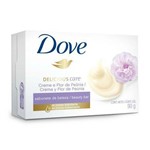 Ficha técnica e caractérísticas do produto Sabonete Dove Delicious Care Creme e Flor de Peônia com 90g