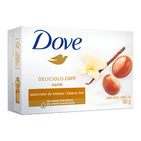 Ficha técnica e caractérísticas do produto Sabonete Dove Delicious Care Karité & Baunilha 90g