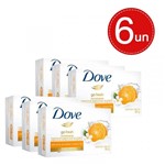Ficha técnica e caractérísticas do produto Sabonete Dove Tangerina Revitalizante 90g - 6 Unidades