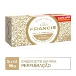 Ficha técnica e caractérísticas do produto Sabonete em Barra Clássico Branco Francis 5x90g