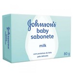 Ficha técnica e caractérísticas do produto Sabonete em Barra Infantil Johnson Johnson 80g Milk - Sem Marca