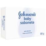 Ficha técnica e caractérísticas do produto Sabonete em Barra Johnson's Baby Infantil Branco 80 G