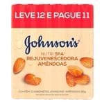 Ficha técnica e caractérísticas do produto Sabonete em Barra Johnson'S Nutrispa AmÃªndoas Leve 12 Pague 11 - Branco/incolor - Dafiti