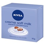 Sabonete em Barra Nivea Hidratante Creme Soft Milk 90 Gramas