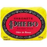 Ficha técnica e caractérísticas do produto Sabonete em Barra Phebo Glicerinado Odor de Rosas 90 G