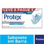 Ficha técnica e caractérísticas do produto Sabonete em Barra Protex Limpeza Profunda Original 85g Leve 6 Pague 5