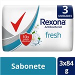 Ficha técnica e caractérísticas do produto Sabonete em Barra Rexona Antibacterial Fresh Multipack - 3 Unidades
