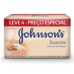 Ficha técnica e caractérísticas do produto Sabonete Johnson`S Suavize Oleo de Amendoas 4 Unidades com 90 Gramas