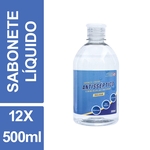 Ficha técnica e caractérísticas do produto Sabonete Líquido Antisséptico Viver Mais 500ml Frasco Kit 12