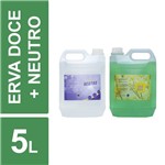 Ficha técnica e caractérísticas do produto Sabonete Líquido Erva Doce 5L + Neutro Viver Mais 5L
