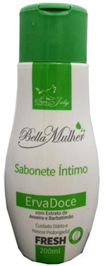 Ficha técnica e caractérísticas do produto Sabonete Líquido Íntimo Erva Doce, Aroeira e Barbatimão - 200ml - Bella Mulher