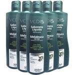 Ficha técnica e caractérísticas do produto Sabonete Líquido Melaleuca 5 X 350ml Tea Tree Oil - Vedis