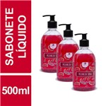 Ficha técnica e caractérísticas do produto Sabonete Líquido Melancia Viver Mais 500ml Frasco Kit 3un