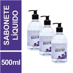 Ficha técnica e caractérísticas do produto Sabonete Líquido Neutro Viver Mais 500ml Frasco Kit 3un