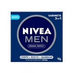 Ficha técnica e caractérísticas do produto Sabonete Nivea Men 3 em 1 Original Protection 90 Gramas