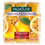 Ficha técnica e caractérísticas do produto Sabonete Palmolive Natureza Secreta Maracujá Tropical 90g 3 Unidades