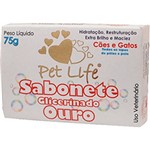 Ficha técnica e caractérísticas do produto Sabonete para Cães e Gatos Pet Life Ouro 75g