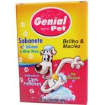 Ficha técnica e caractérísticas do produto Sabonete para cães filhotes Genial Pet com Silicone e Aloe Vera - 80g