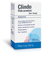 Ficha técnica e caractérísticas do produto Sabonete Pele Acneica, Frasco 100G, Clindo, Branco