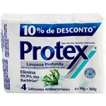 Ficha técnica e caractérísticas do produto Sabonete Protex Antibacteriano Limpeza Profunda 90g 4 Unidades