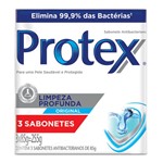 Ficha técnica e caractérísticas do produto Sabonete Protex Limpeza Profunda Original 85g com 3 Unidades