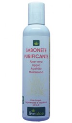 Ficha técnica e caractérísticas do produto Sabonete Purificante Natural Livealoe 200ml - Live Aloe