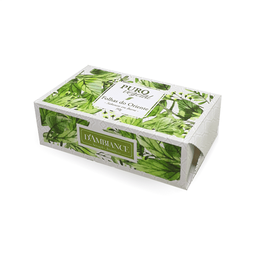 Ficha técnica e caractérísticas do produto Sabonete Puro Vegetal D'ambiance Folhas do Oriente 90G