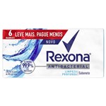Ficha técnica e caractérísticas do produto Sabonete Rexona Antibacterial Limpeza Profunda - 6 Unidades