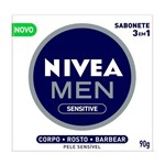 Ficha técnica e caractérísticas do produto Sabonete Sensitive 3 em 1 - Nivea For Men - 90g