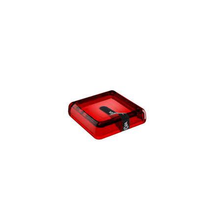 Ficha técnica e caractérísticas do produto Saboneteira - Cube 10 X 10 X 2,5 Cm Vermelho Transparente Coza