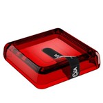 Ficha técnica e caractérísticas do produto Saboneteira Cube 10x10x2cm Vermelho 20875/0111 - Coza