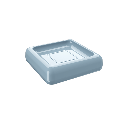 Saboneteira Cube - AZF 10 X 10 X 2,5 Cm Azul Fog Coza