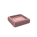 Ficha técnica e caractérísticas do produto Saboneteira Cube - RSM 10 X 10 X 2,5 Cm Rosa Malva Coza