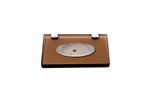 Ficha técnica e caractérísticas do produto Saboneteira Em Vidro Bronze Lapidado - Aquabox - 14cmx9cmx10mm.