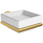 Ficha técnica e caractérísticas do produto Saboneteira Louça Parede Slim Gold 2011