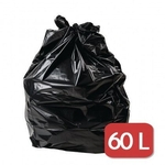 Ficha técnica e caractérísticas do produto Saco de lixo preto reforçado 60lt pacote com 100 unidades