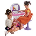 Ficha técnica e caractérísticas do produto Salão de Beleza Infantil com Banquinho 19 Peças 9024 - Bell Toy - Bell Toy